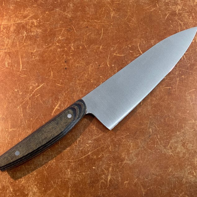 Patterson Blades Kitchen Knives Gyuto Camo Canvas Micarta Patterson Patterson Blades Semi- Custom