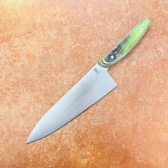 Patterson Blades Kitchen Knives Gyuto Green Patterson Patterson Blades Semi- Custom