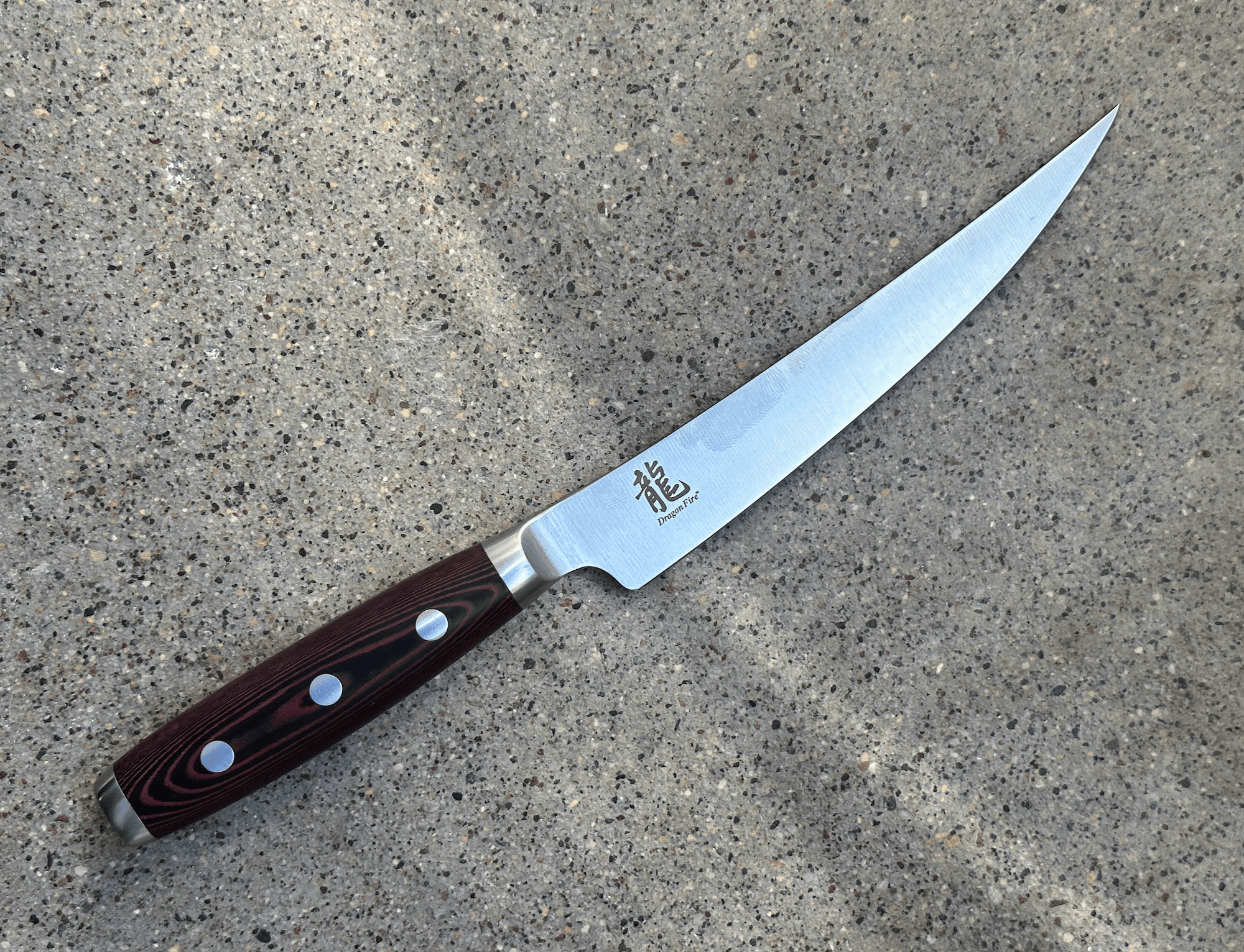 Perfect Edge Kitchen Knives Gokujo Boning/Fillet 6" | Micarta | Dragon Fire Dragon Fire • Perfect Edge