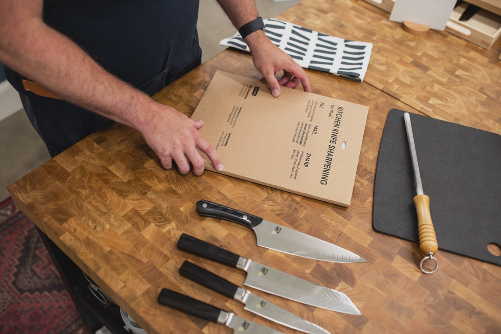 Mcusta Zanmai Knife Sharpener Mailing Kit