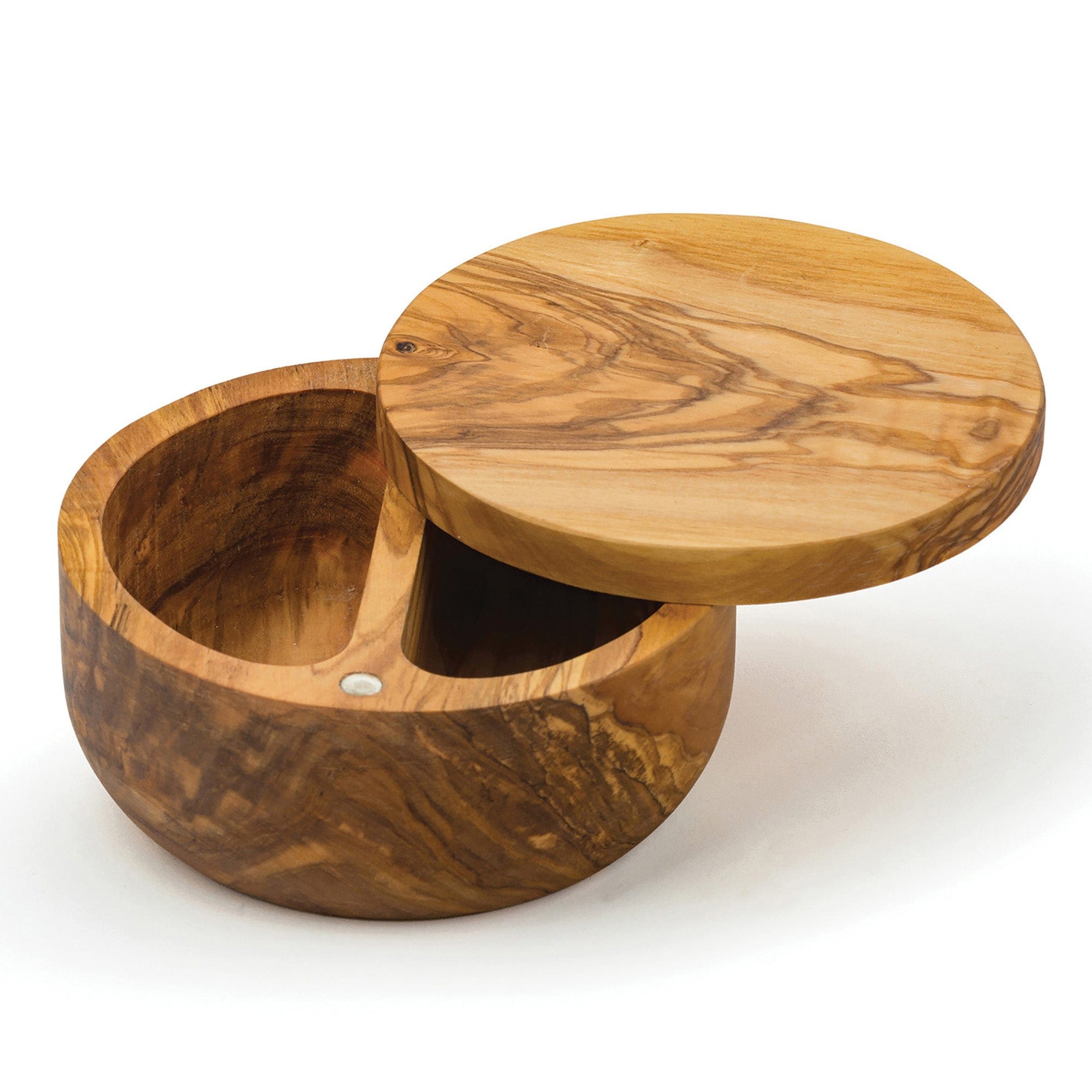 RSVP Olive Wood Salt Box • Black Spruce