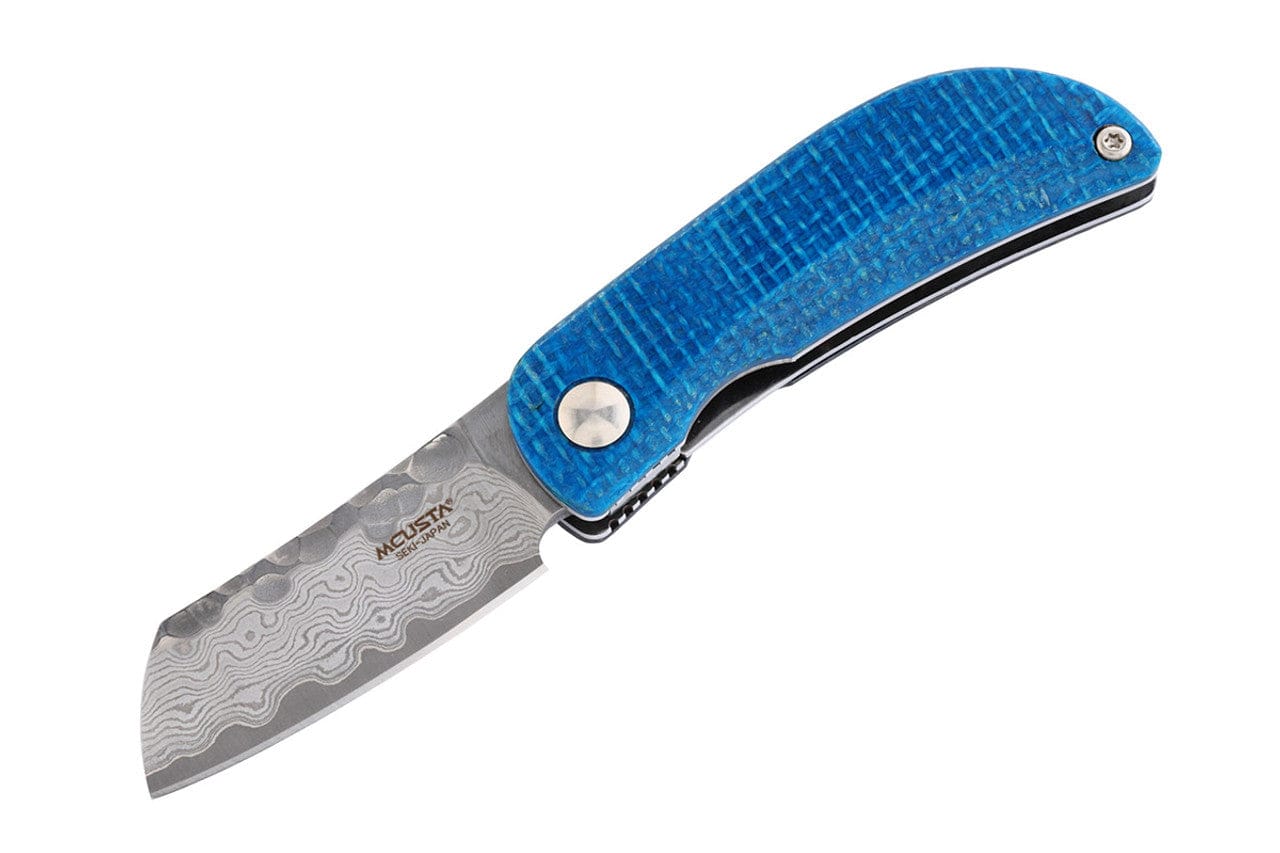 Rubicon Cutlery Mcusta Petit VG-10 Core Damascus Micarta 2.75" Folding Knife • Rubicon Cutlery