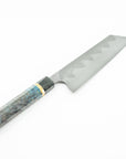 Running Man Kitchen Knives Bunka 7" | Blue Wood Honyaki Bunka Wa Handle • Running Man