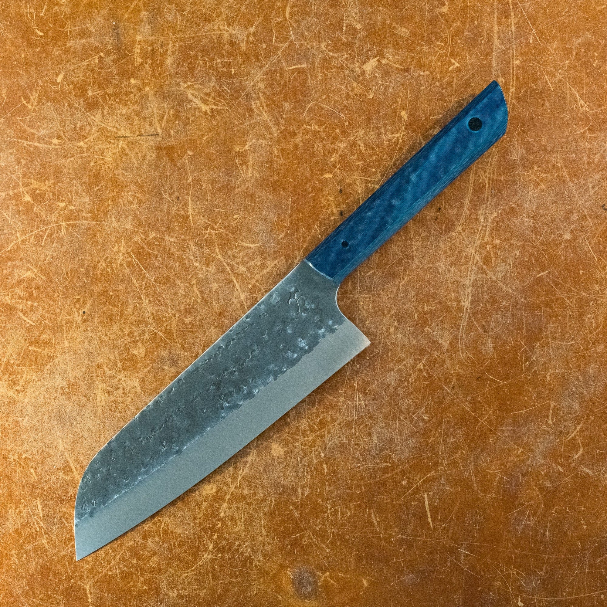 Running Man Santoku Blue Ready Series by Running Man Forge And Vivront