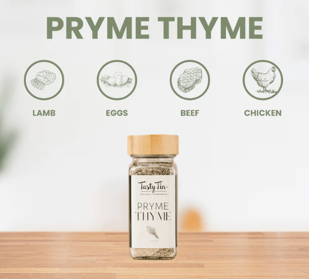 Tasty Tin Pantry Pryme Thyme Shaker Jars • Tasty Tin