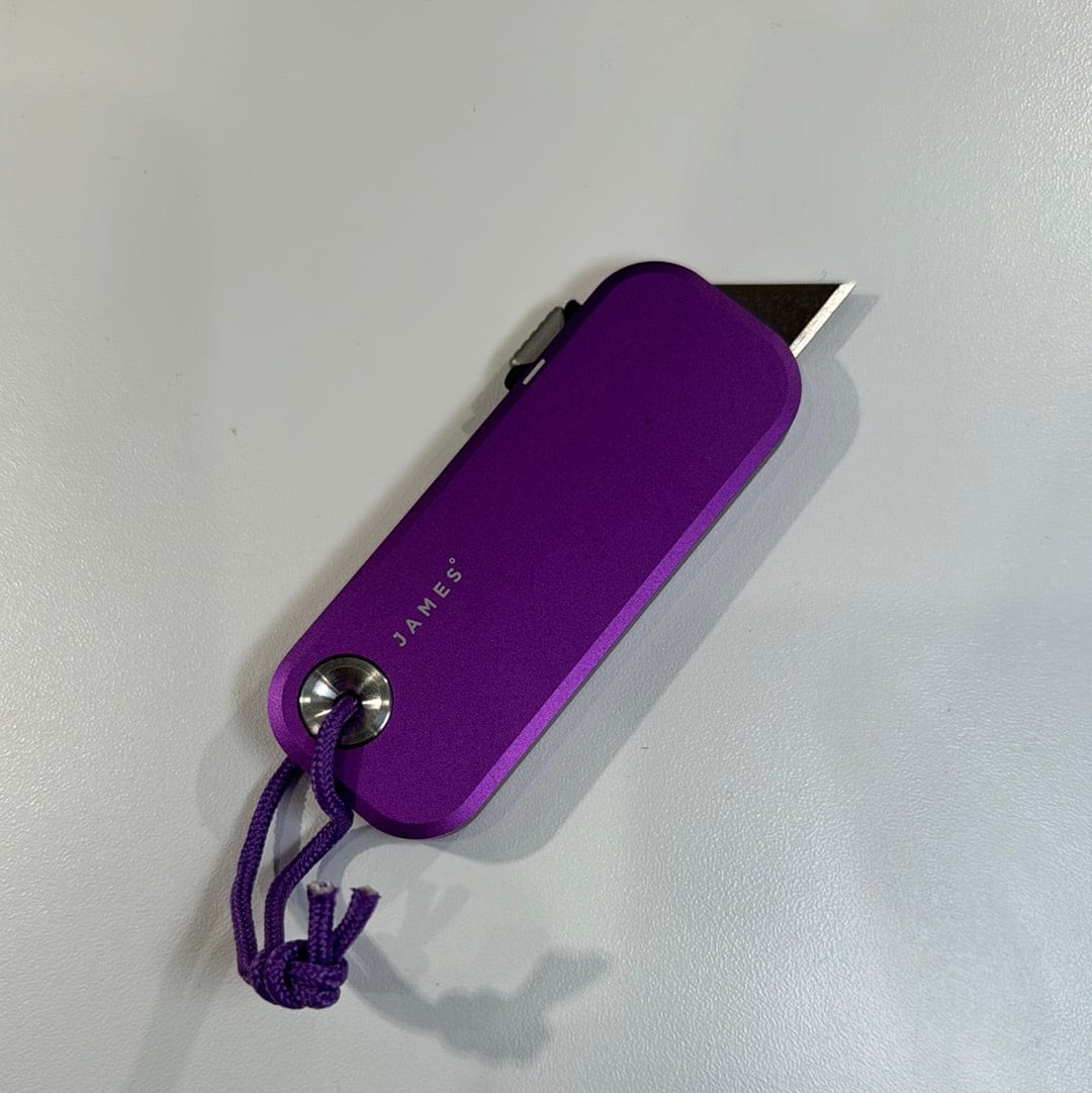 The James Brand Pocket Knife Atomic Purple | Utility Knife The Palmer • Aluminum • The James Brand