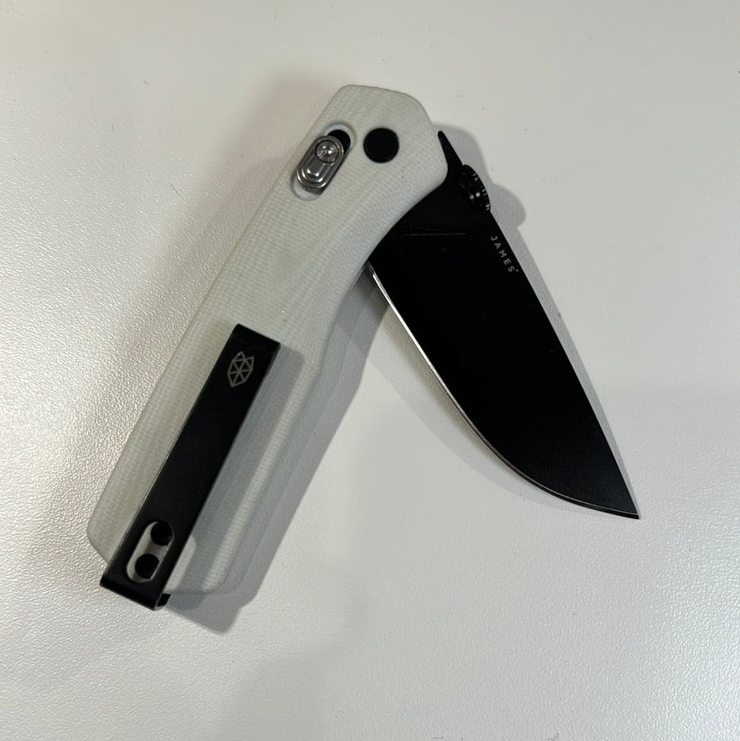 The James Brand Pocket Knife Bone & Black | G10 | Pocket Knife The Carter • The James Brand