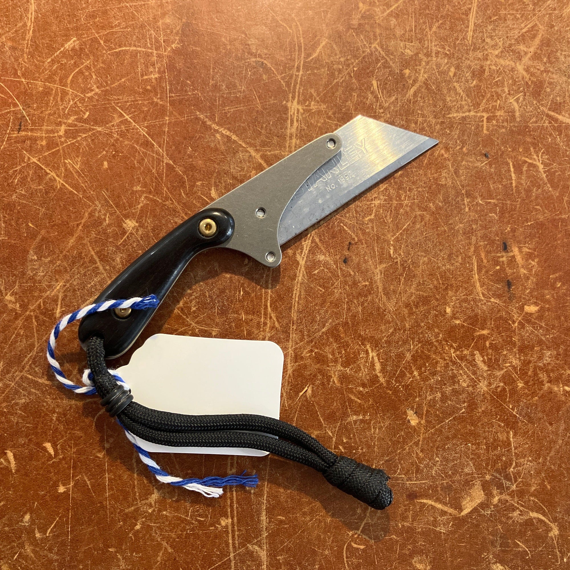 The James Brand Pocket Knife Mini-MEK Gaboon Ebony W/Brass Liner Banzelcroft Customs