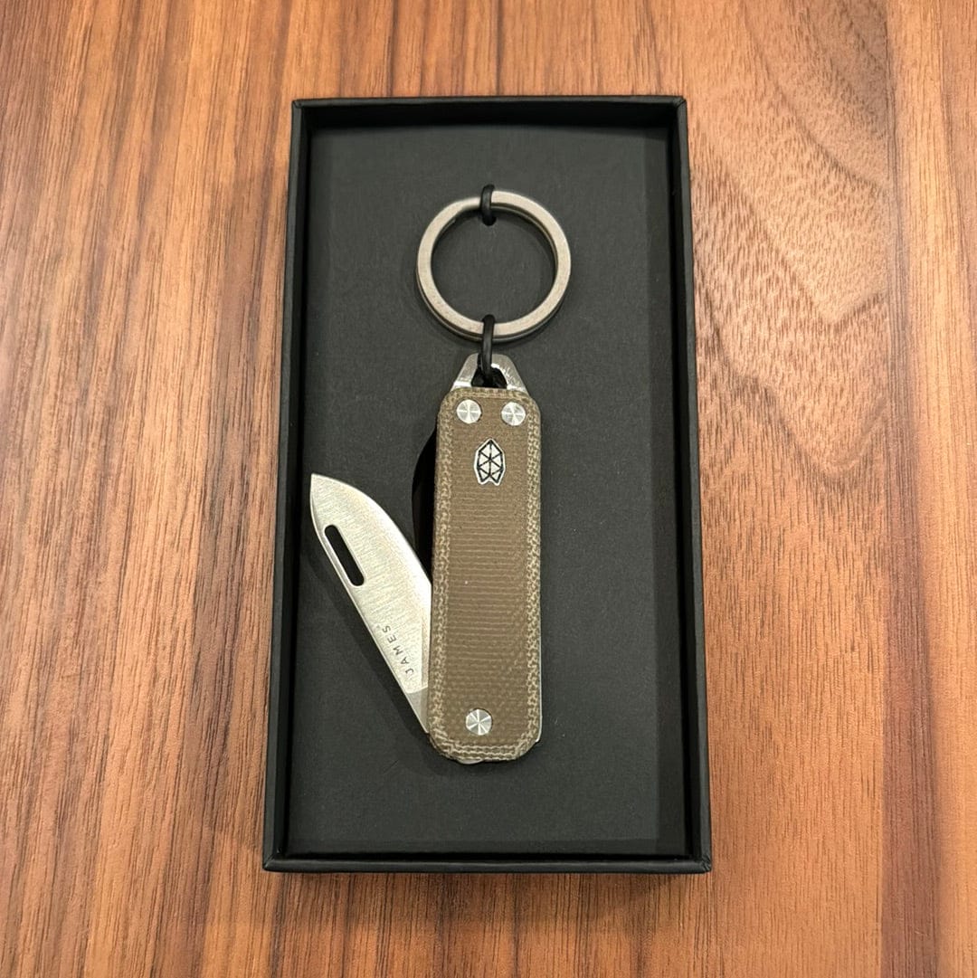 The James Brand Pocket Knife OD Green & Stainless | Micarta | Pocket Knife The Elko • The James Brand