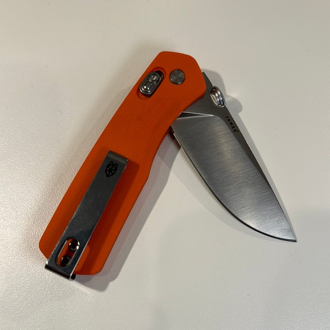 The James Brand Pocket Knife Orange & Stainless | G10 | Pocket Knife The Carter • The James Brand