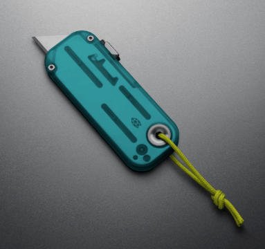 The James Brand Pocket Knife Turquoise | Utility Knife The Palmer • Clear • The James Brand