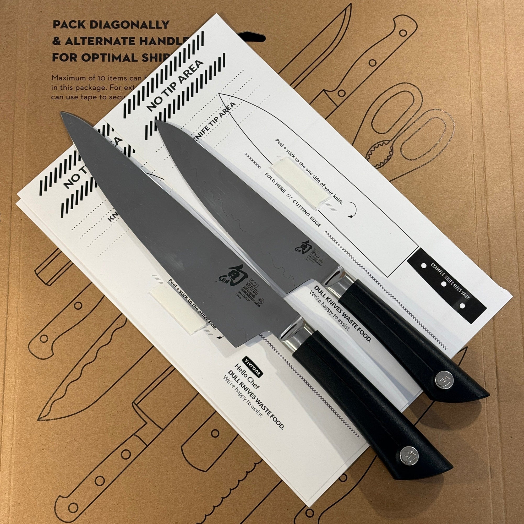 Vivront Kit Sharpener Shun Knife Sharpener Mailing Kit