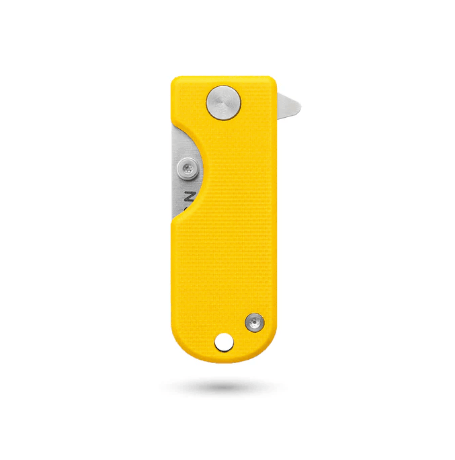 WESN Pocket Knife Microblade | Mustard G10 x Titanium The Microblade • WESN