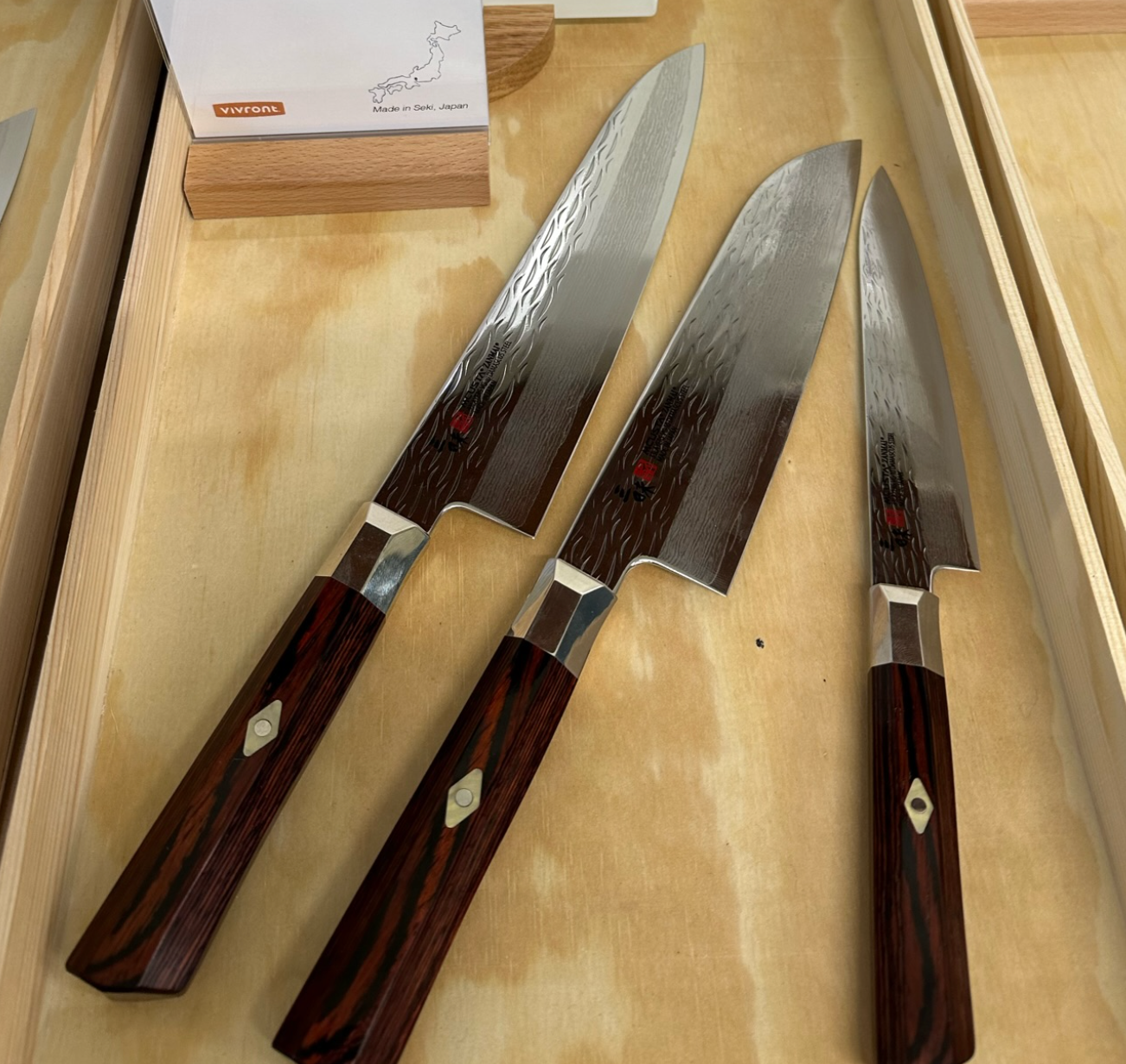 Mcusta Supreme Riple knife lineup