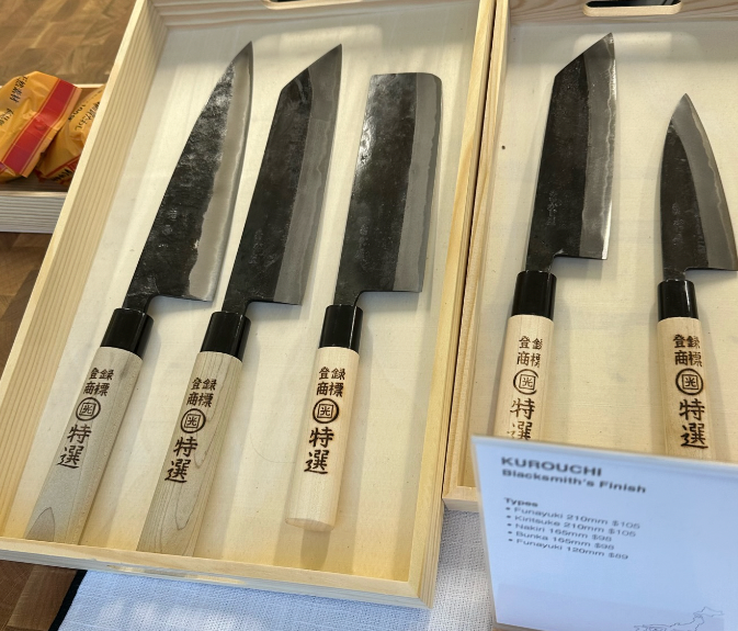 Tosa Kurouchi finish knife lineup 